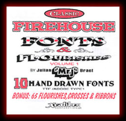 Classic Firehouse Fonts & Flourishes Volume 1 Collection