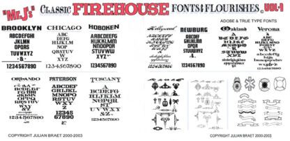 Classic Firehouse Fonts & Flourishes Volume 1 Collection - Image 4