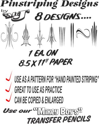 Mr. J's Xcaliber Pinstriping Designs - Paper