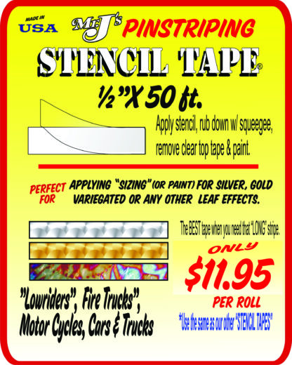 Mr. J's Xcaliber Stencil Tape 1/2"
