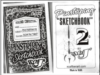 Mr. J's Xcaliber Pinstriping Sketchbook Bundle Vol 1 & 2